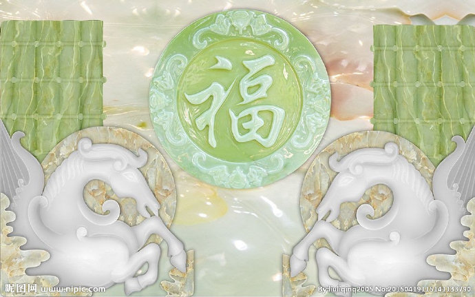 G玉雕背景墙背景