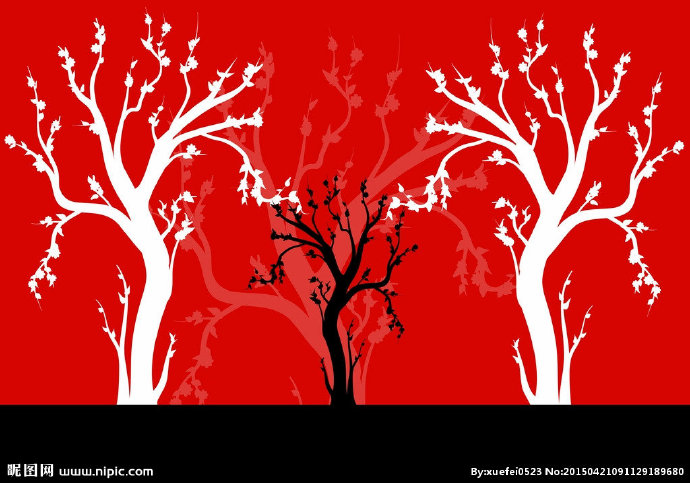 G枯树背景墙背景