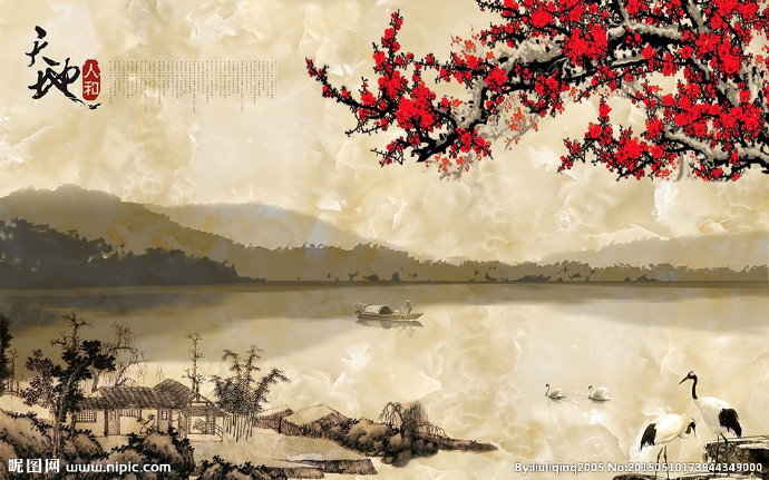 G大理石水墨画背