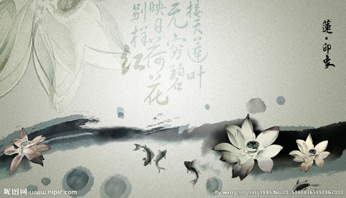 G莲背景墙莲背景