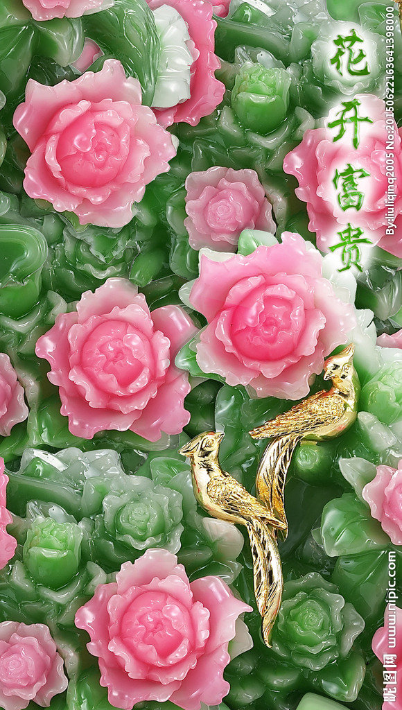 G杜丹玉雕玄关背