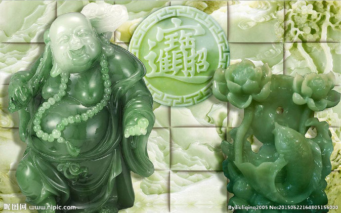 G招财进宝笑佛玉
