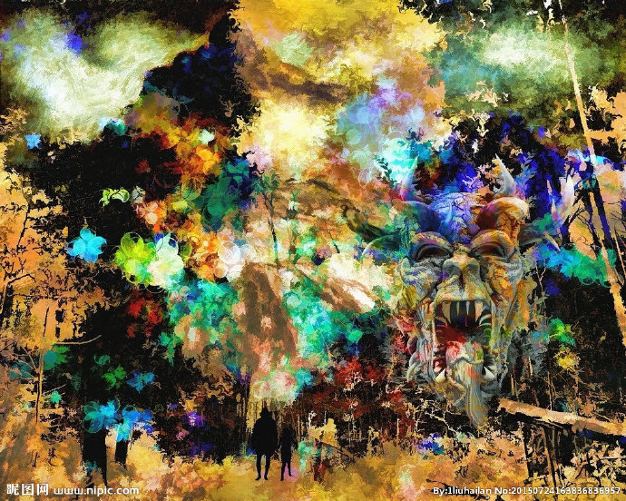 G抽象画背景墙抽