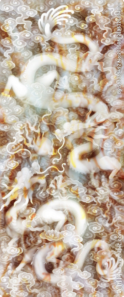 G双龙戏珠玉雕玄