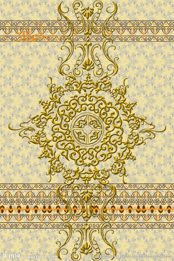 G欧式黄金花型图