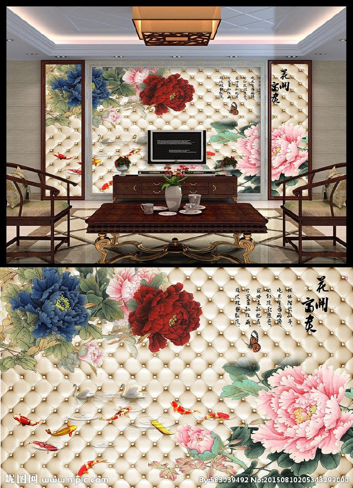 G花开富贵牡丹皮