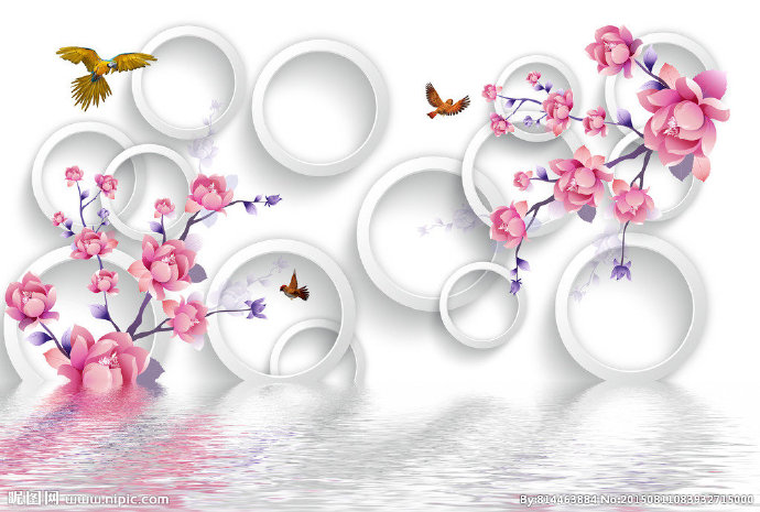 G水影花鸟（分层