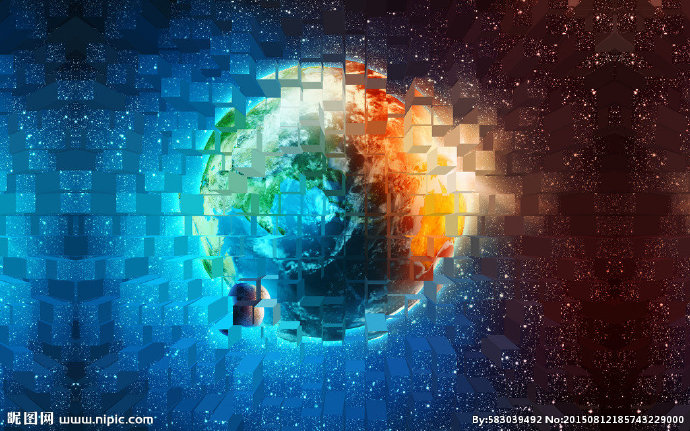 G立体网格星空背