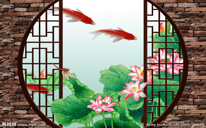 G3D中式荷花（