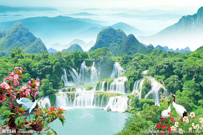 G山水风景电视背