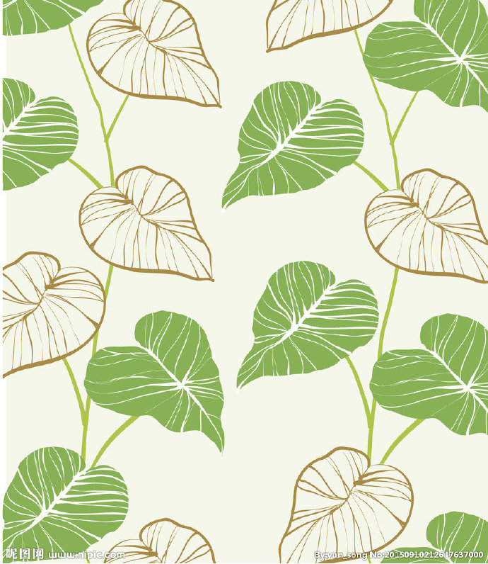 G简约树叶背景背