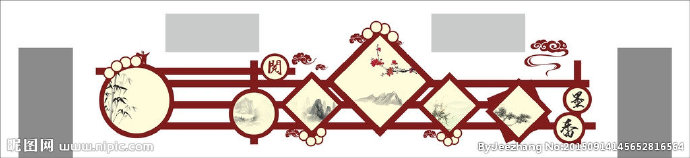 G过道文化墙背景