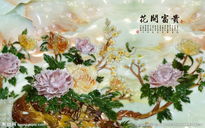 G玉雕背景墙背景