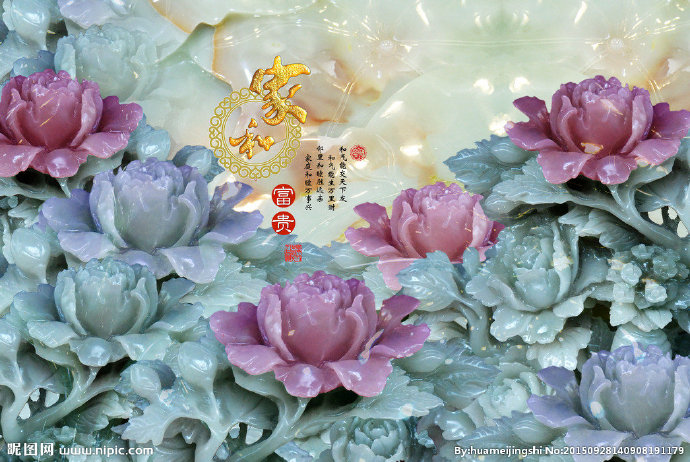 G玉雕背景墙背景
