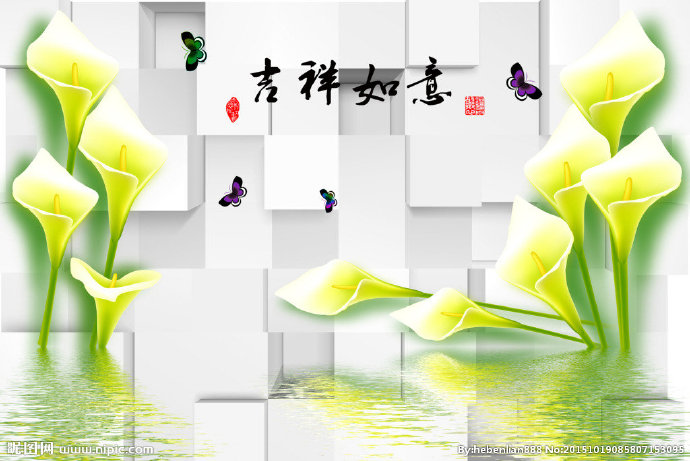 G3D马蹄莲背景