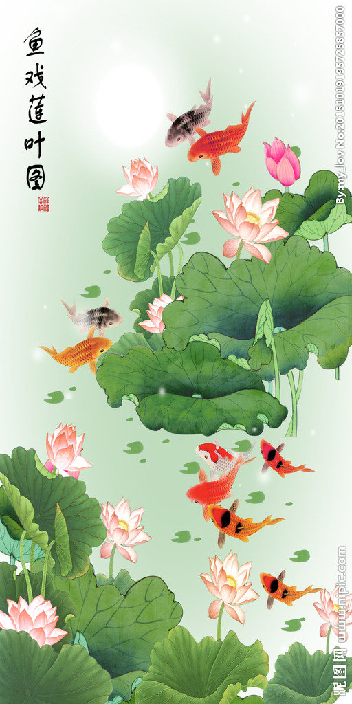 G中式荷花分层图