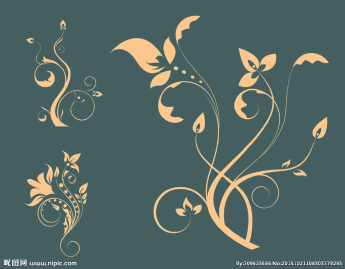 G欧式枝条3背景