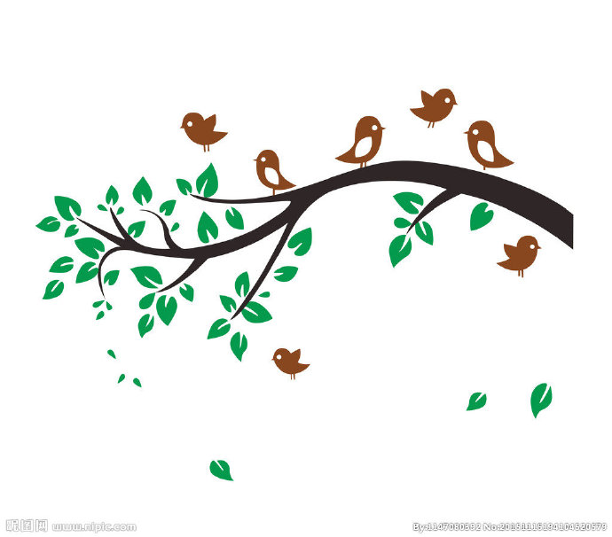 G树枝背景墙树枝