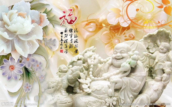 G玉雕背景墙背景