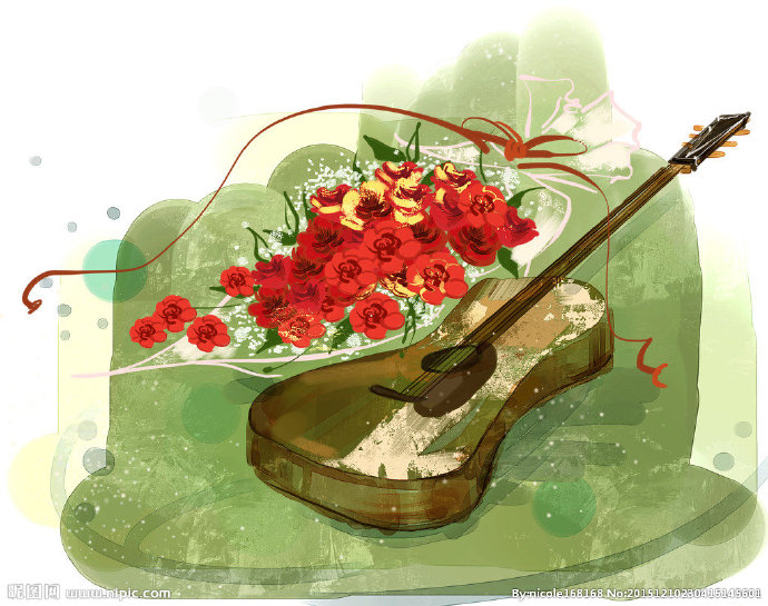 G梦幻时尚水彩花