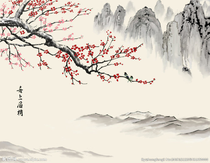 G梅花山水电视背