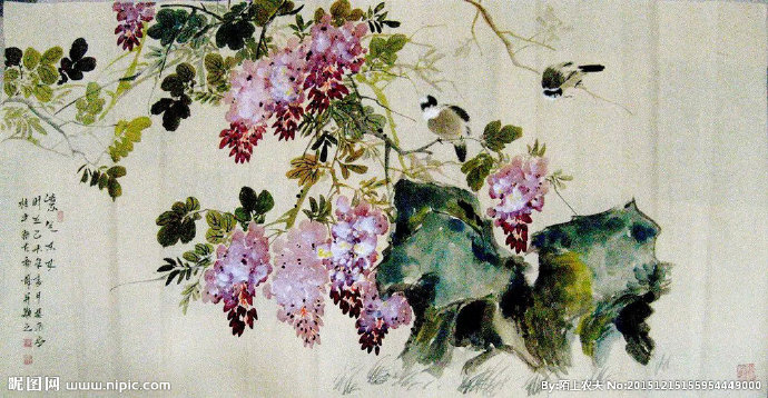 G国画背景墙国画
