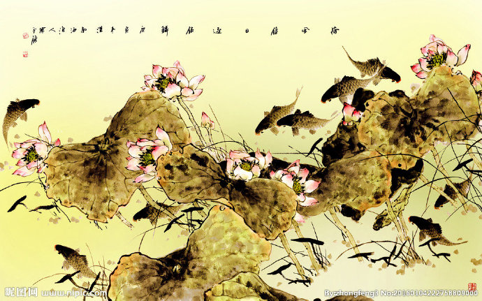G荷花电视背景背