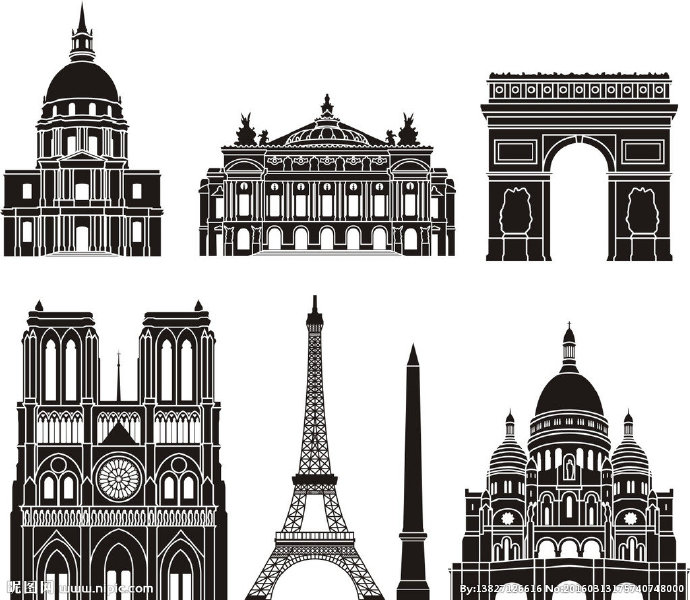 G欧式城堡背景墙