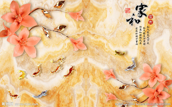 G大理石兰花浮雕