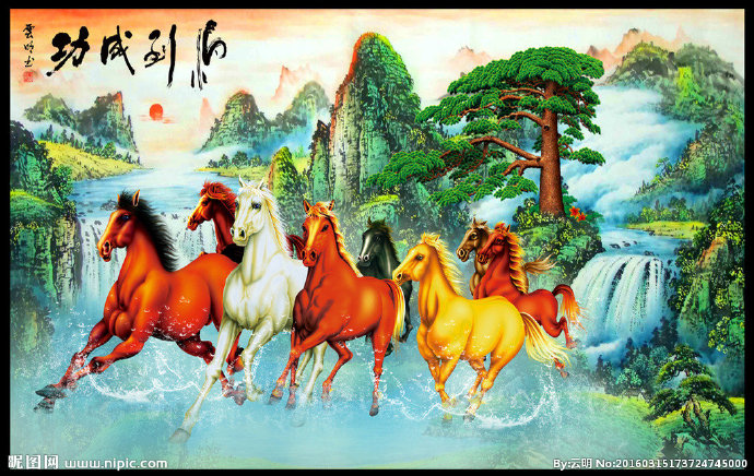 G旭日东升山水国