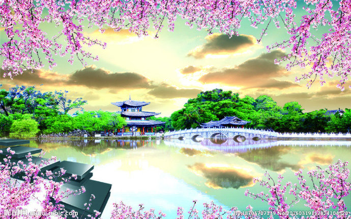 G风景背景墙风景