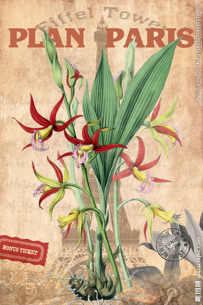 G欧式花卉装饰画