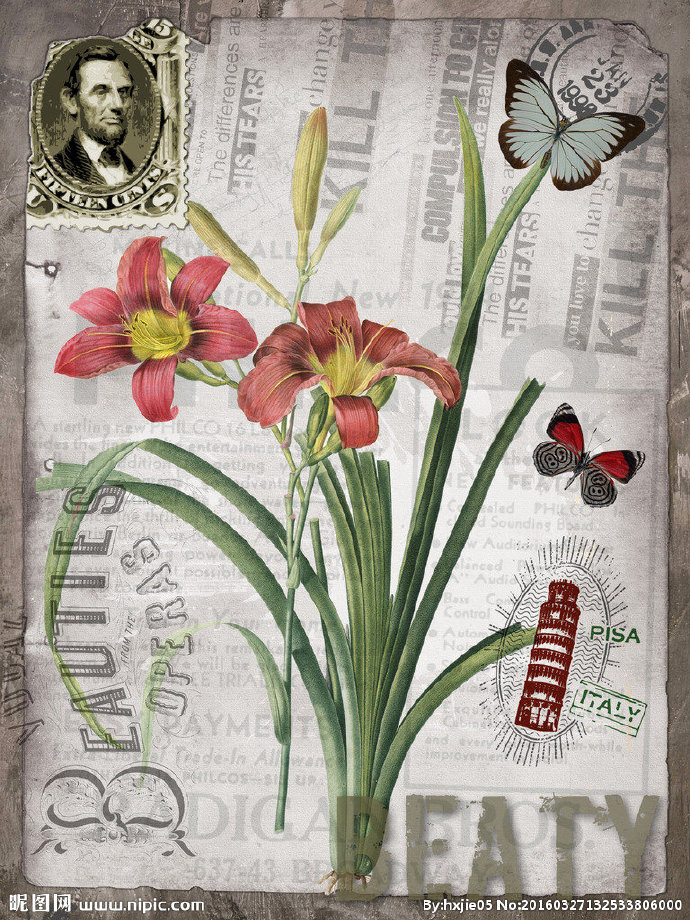 G欧式花卉装饰画