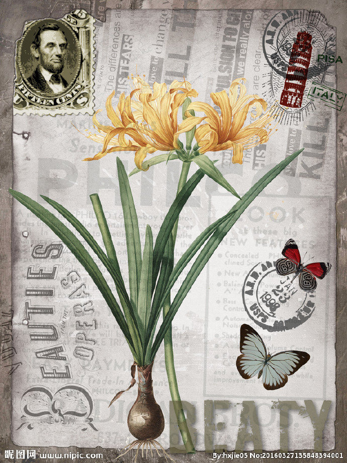 G欧式花卉装饰画