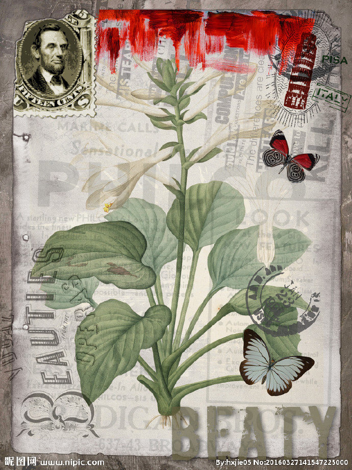 G欧式古典花卉装