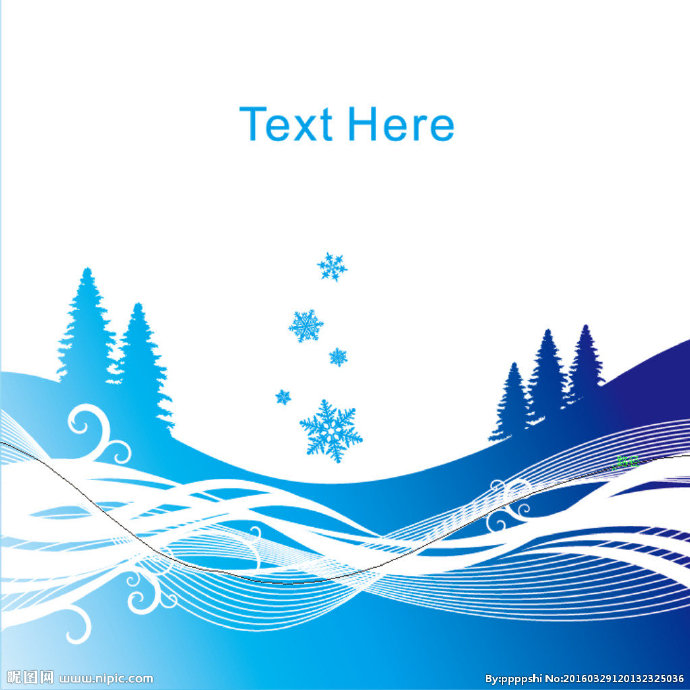 G雪花树木浪花剪