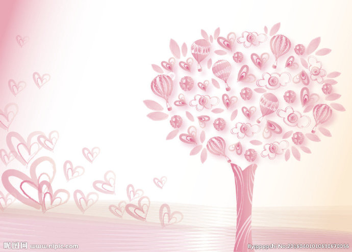 G长满粉色叶子的