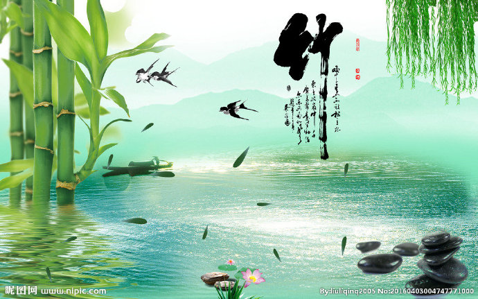 G中国风山水画背