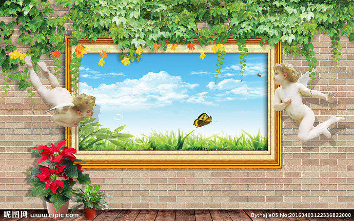 G欧式花藤景色背