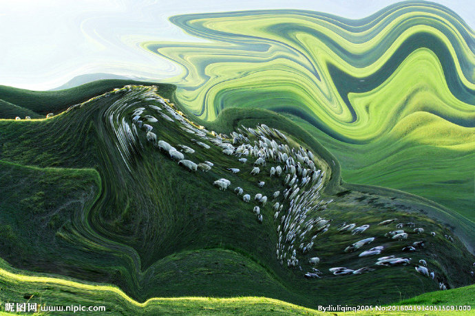 G抽象油画背景墙