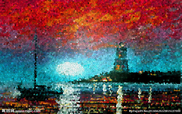 G玻璃晶格油画艺