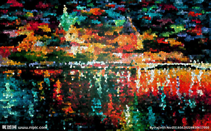 G玻璃晶格油画背