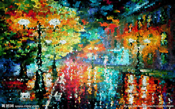 G玻璃晶格油画背