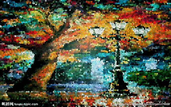 G玻璃晶格油画艺