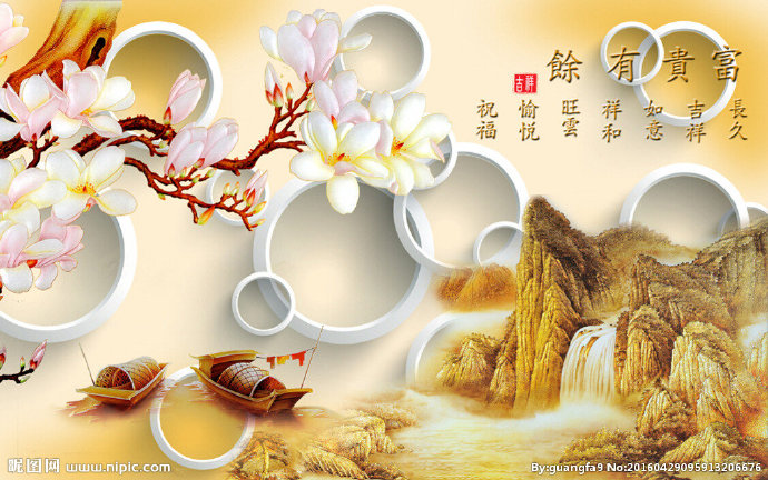 G彩雕背景墙背景