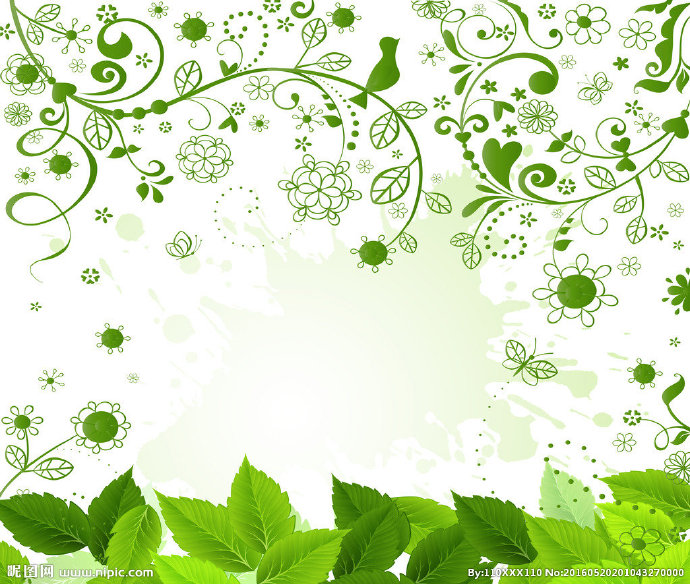 G清新绿色树叶藤