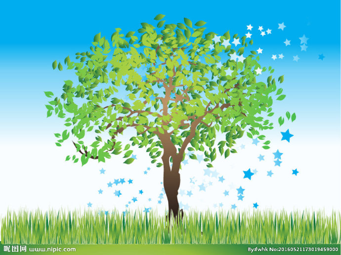 G树背景墙树背景