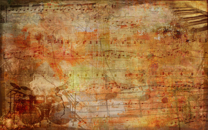 工装复古音乐符曲