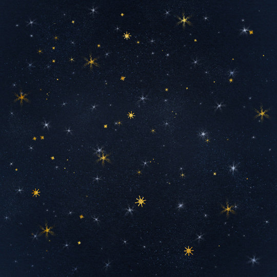 梦幻夜晚的星空背
