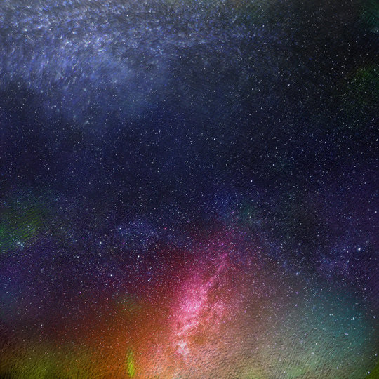 梦幻星空抽象油画